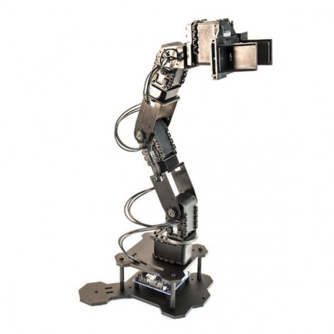 PhantomX Pincher Robot Arm Kit with AX-12 Actuators and Adapter for Leo Rover (non-assembled)